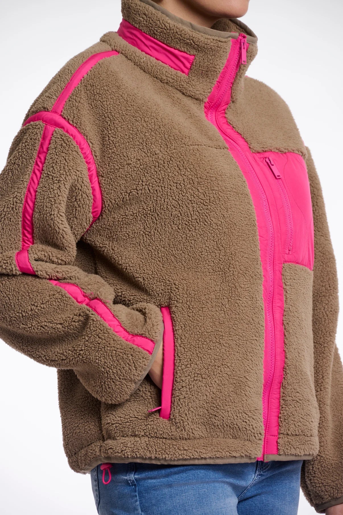 Bisma Cropped Teddy Jacket Rino & Pelle