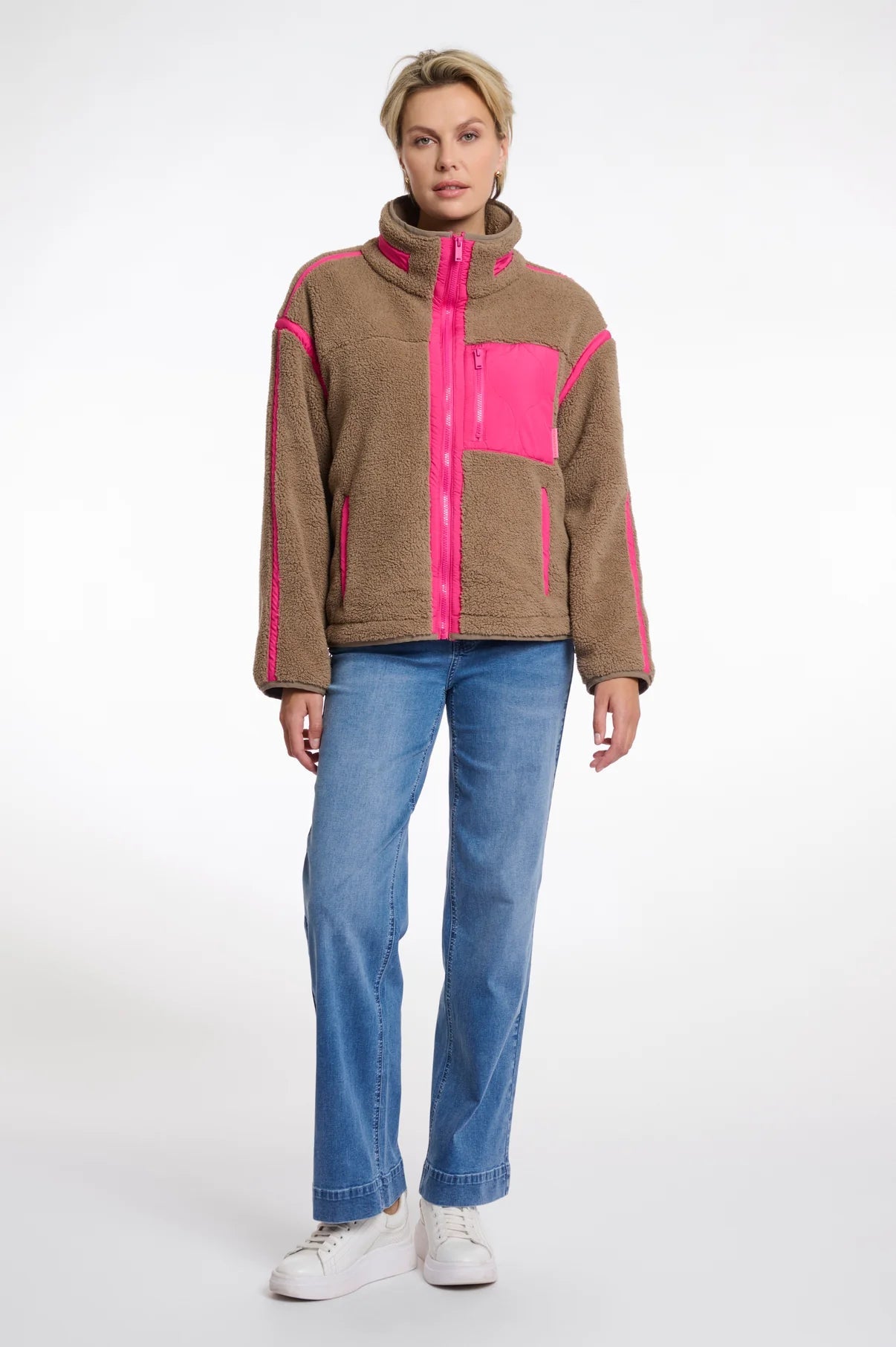 Bisma Cropped Teddy Jacket Rino & Pelle