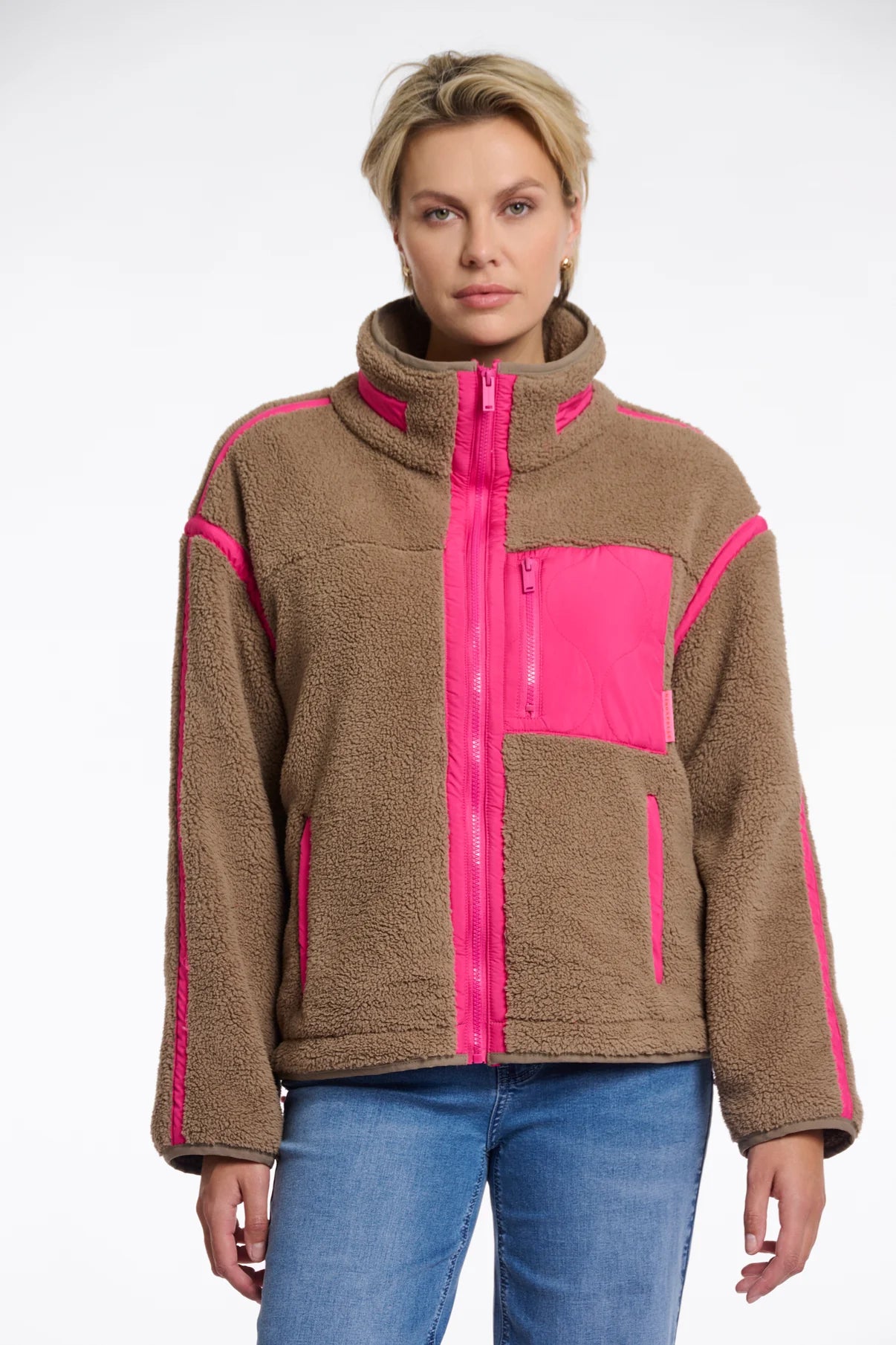 Bisma Cropped Teddy Jacket Rino & Pelle