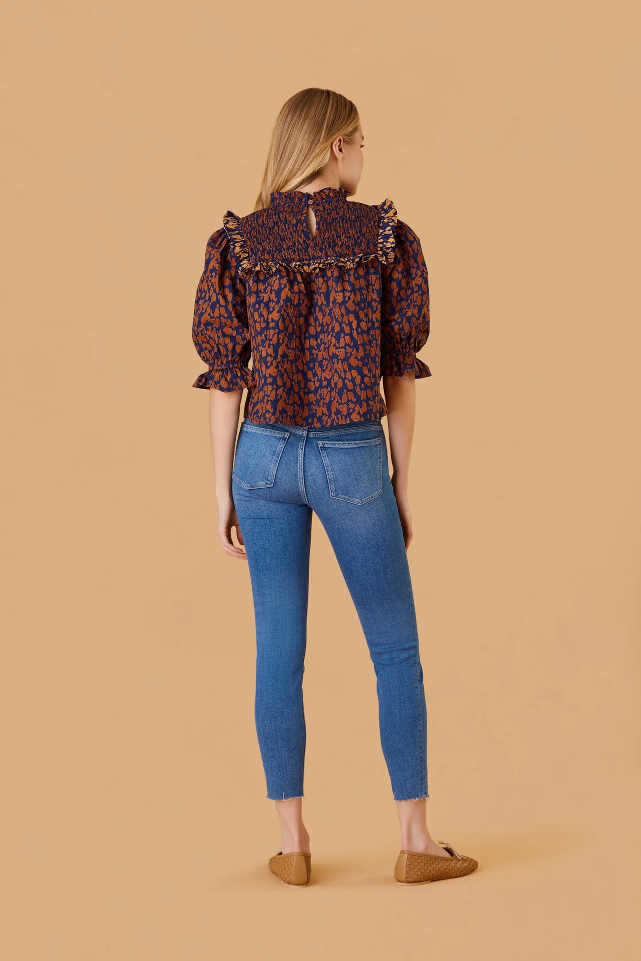 Rollins Top in Spotted Brown