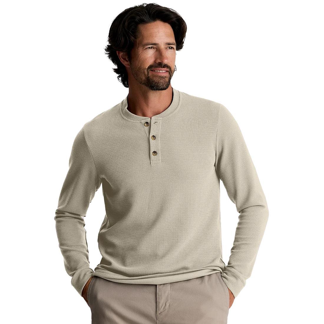 Men's Waffle Long Sleeve Henley