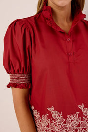 Embroidered Delight Top Entro