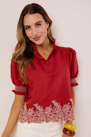 Embroidered Delight Top Entro