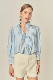 Ruffle Detailed Blouse English Factory