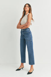 The Nautical Wide Leg Jeans Just Black Denim