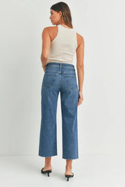 The Nautical Wide Leg Jeans Just Black Denim