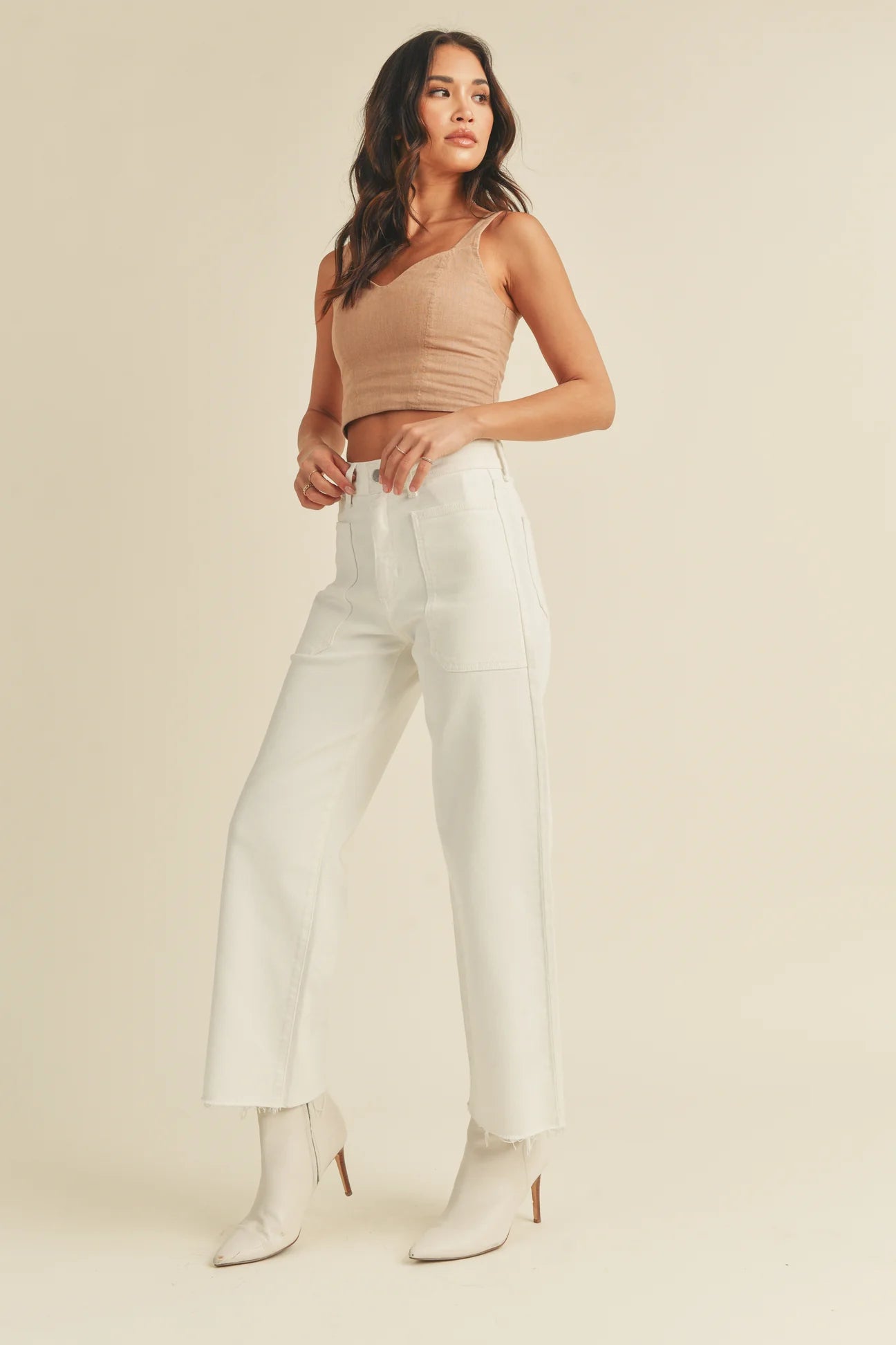 The Nautical Wide Leg Jeans Just Black Denim