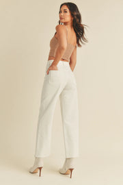 Nautical High Rise Wide Leg Jeans Just Black Denim