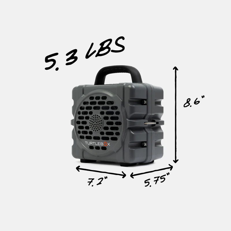 Turtlebox Cub Speaker - Grey Turtlebox Audio