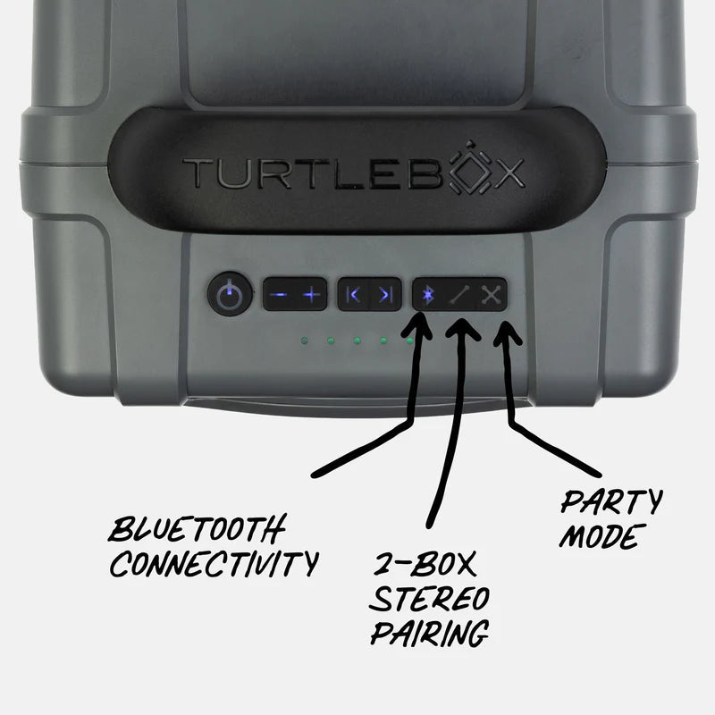 Turtlebox Cub Speaker - Grey Turtlebox Audio