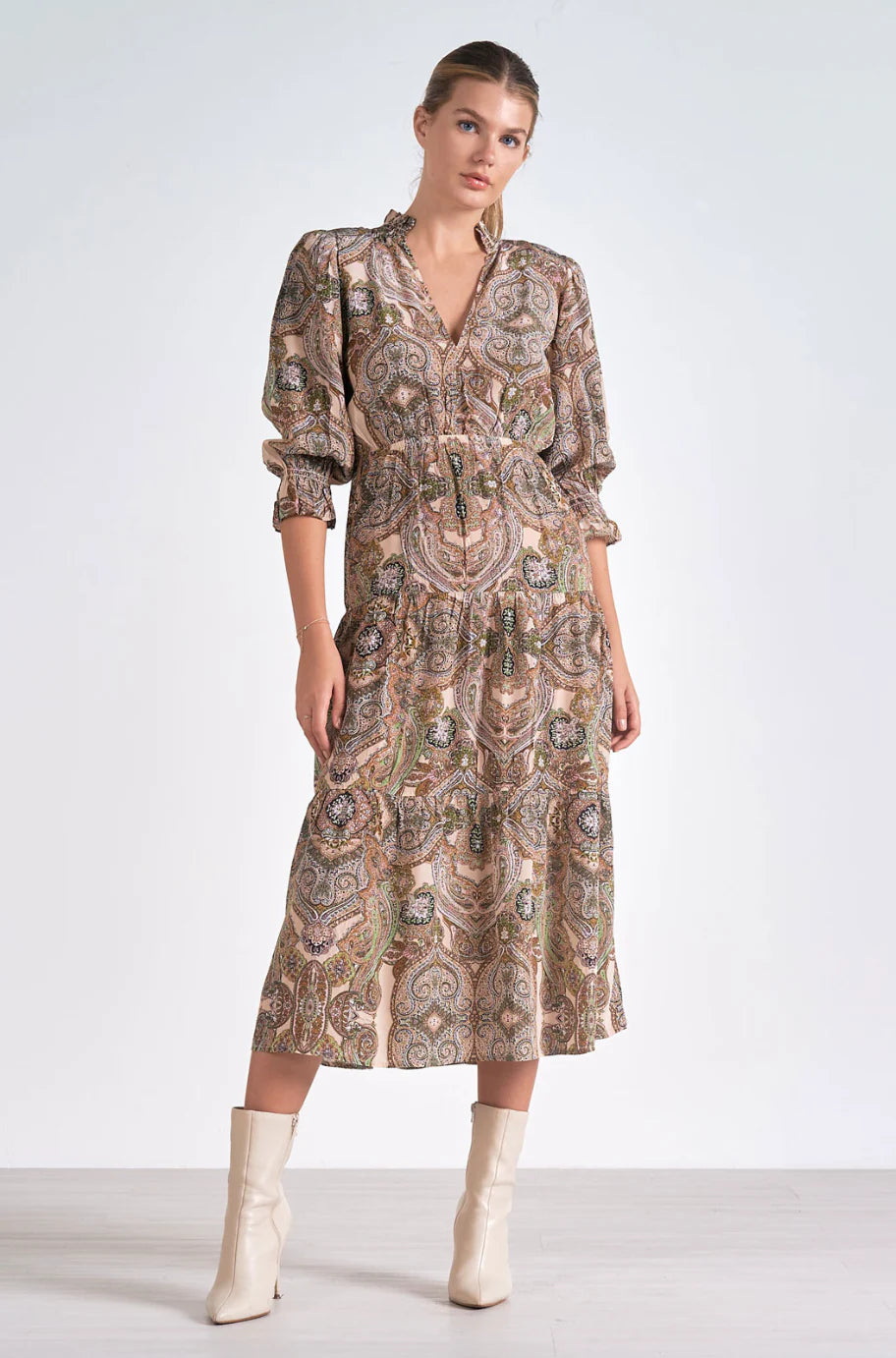 Paisley Midi Dress