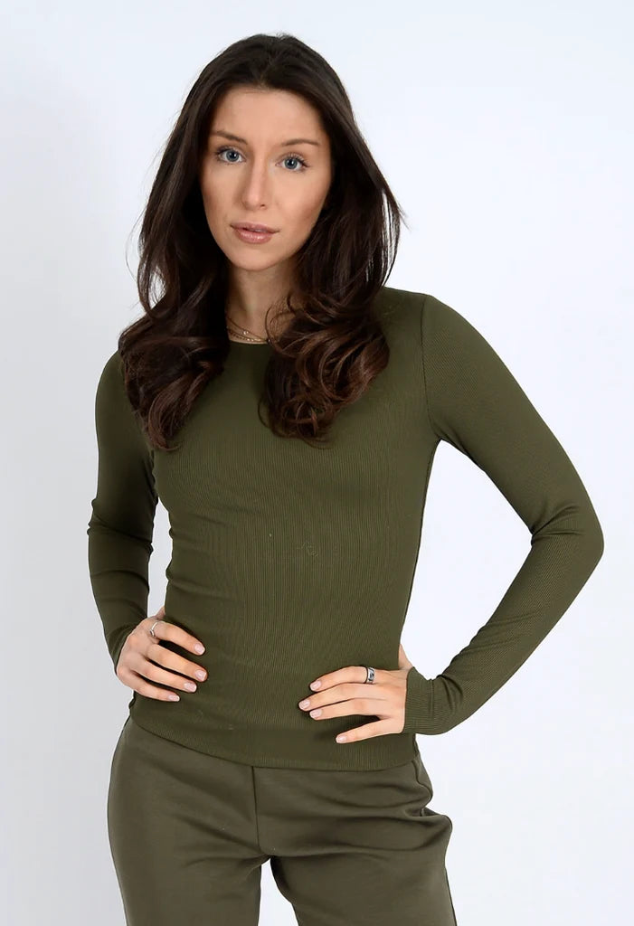Roxi Ribbed Long Sleeve Top RD Style