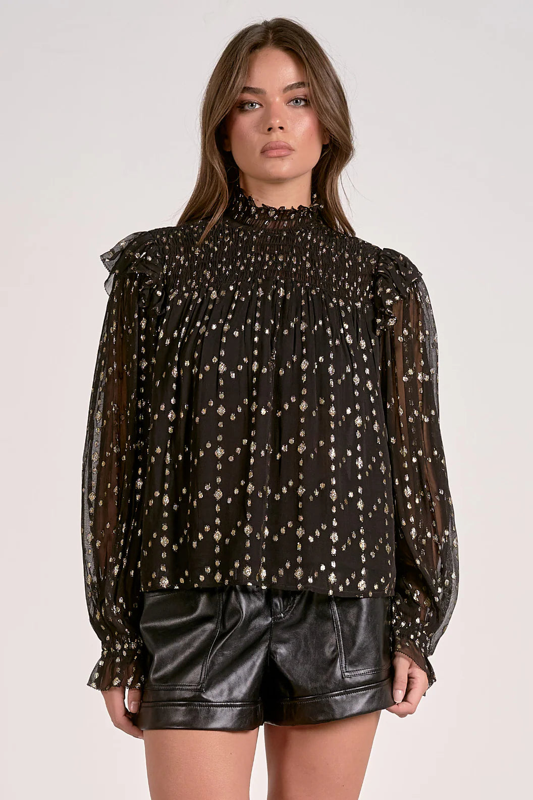Ivy Balloon Sleeve Top Elan