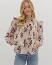 Blooming Views Babydoll Top Entro