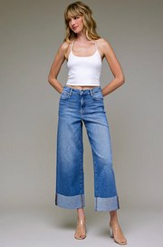 Nori Cuffed High Rise Jeans Hidden Jeans