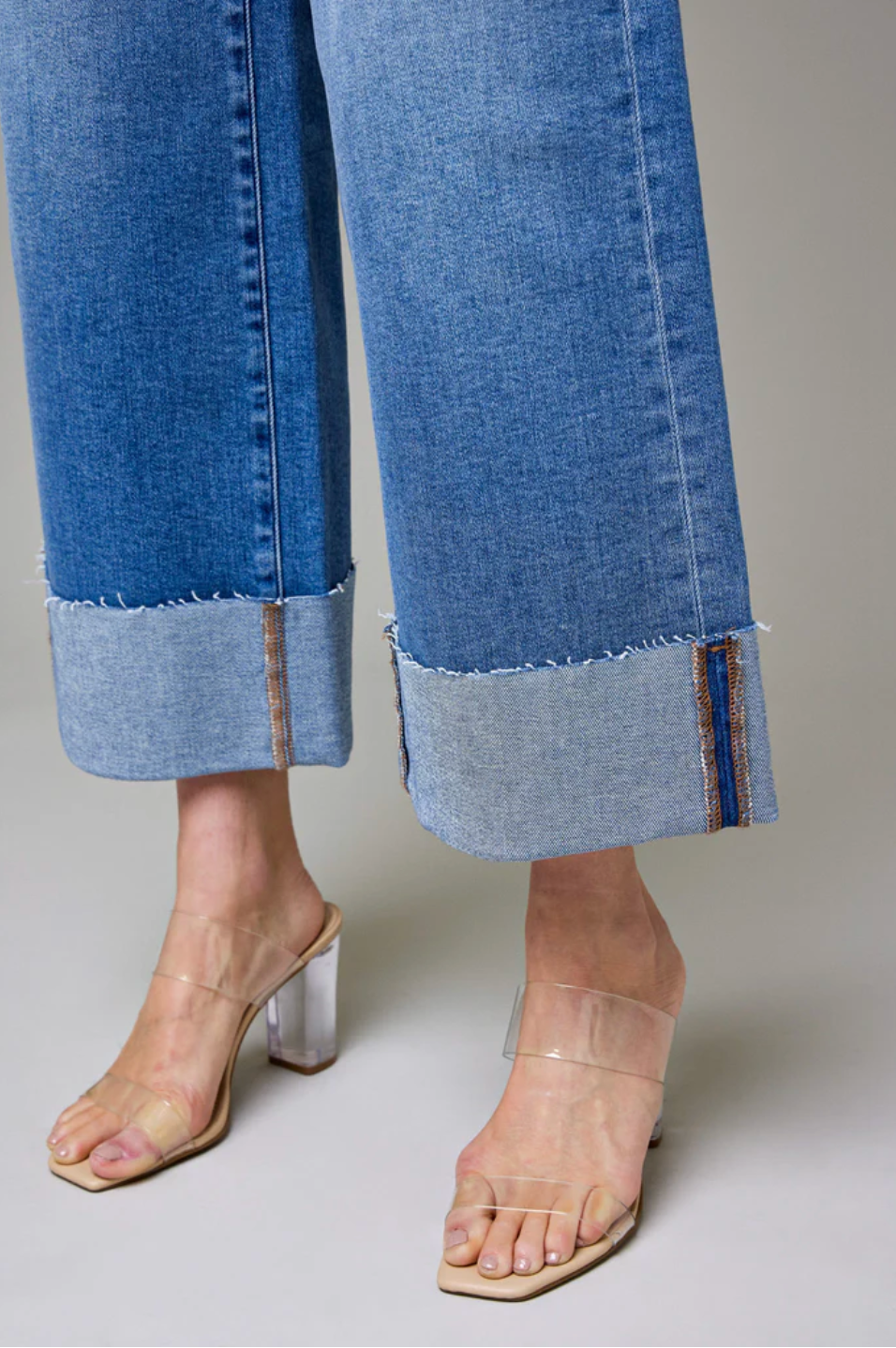 Nori Cuffed High Rise Jeans Hidden Jeans