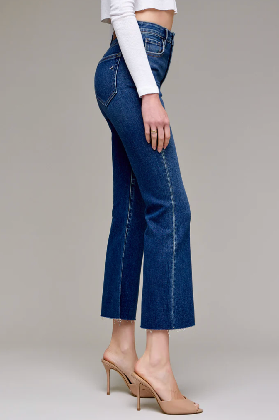 Happi Cropped Flare Jeans Hidden Jeans