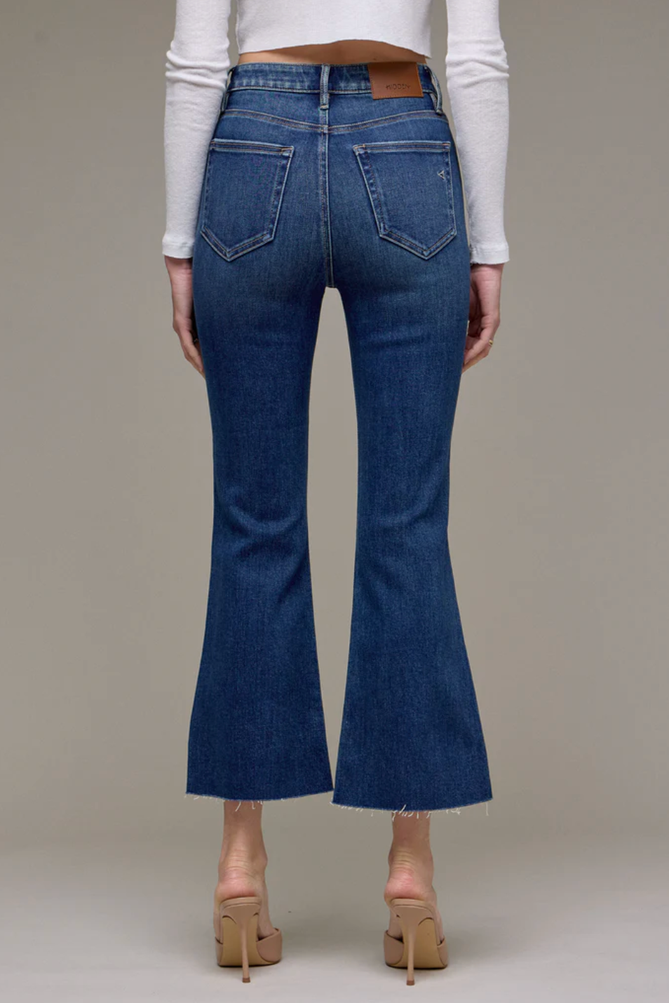 Happi Cropped Flare Jeans Hidden Jeans