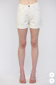 Cuffed Denim Shorts with Front and Back Pockets Fate