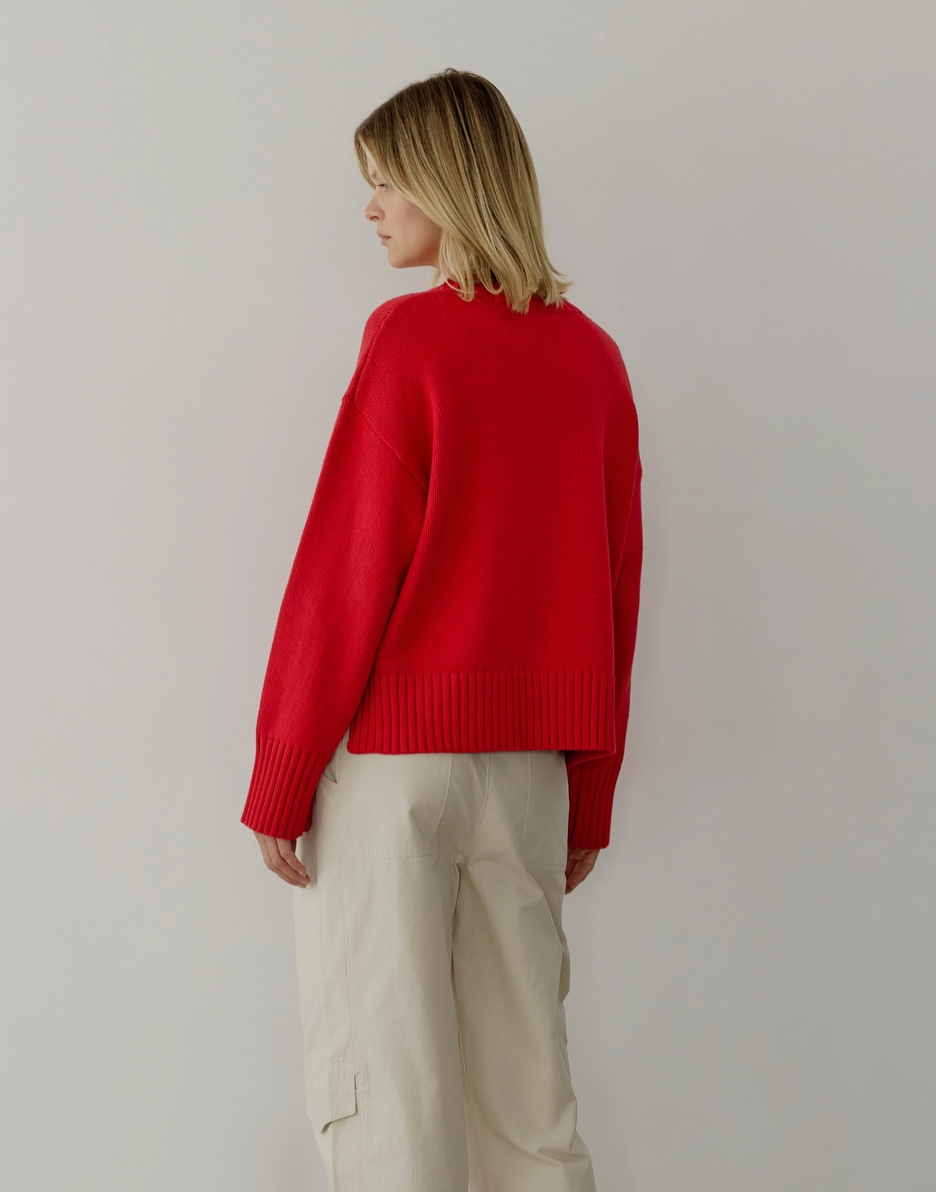Oversized Cropped Sweater Mod Ref