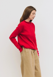 Raw Hem Button-Down Cardigan Mod Ref