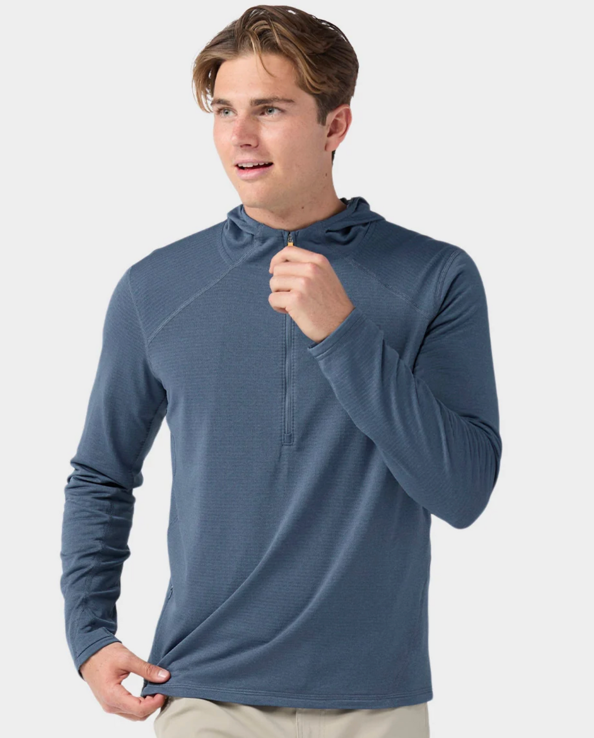 Men's Trax Power Grid Half Zip Hoodie Stio