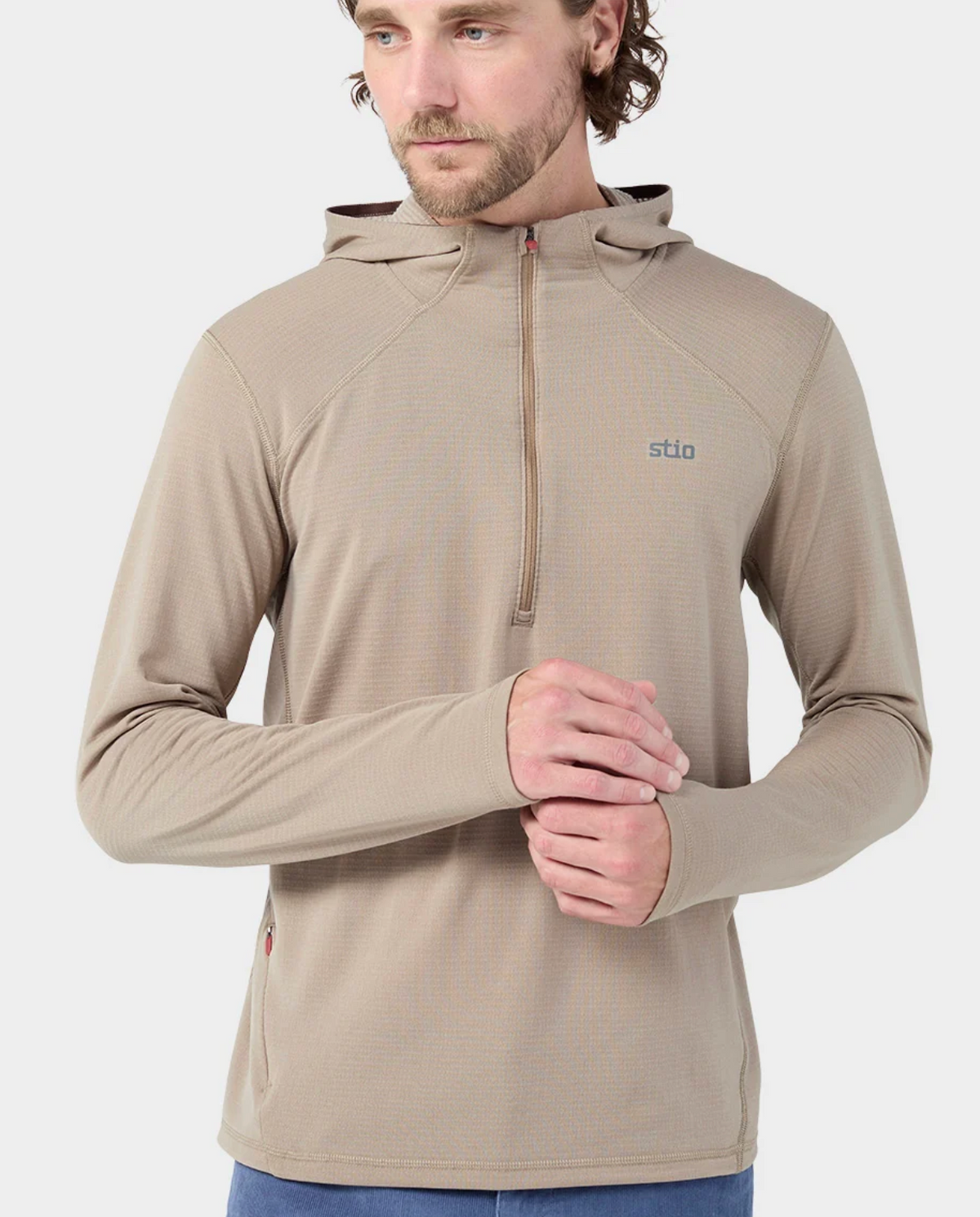 Men's Trax Power Grid Half Zip Hoodie Stio