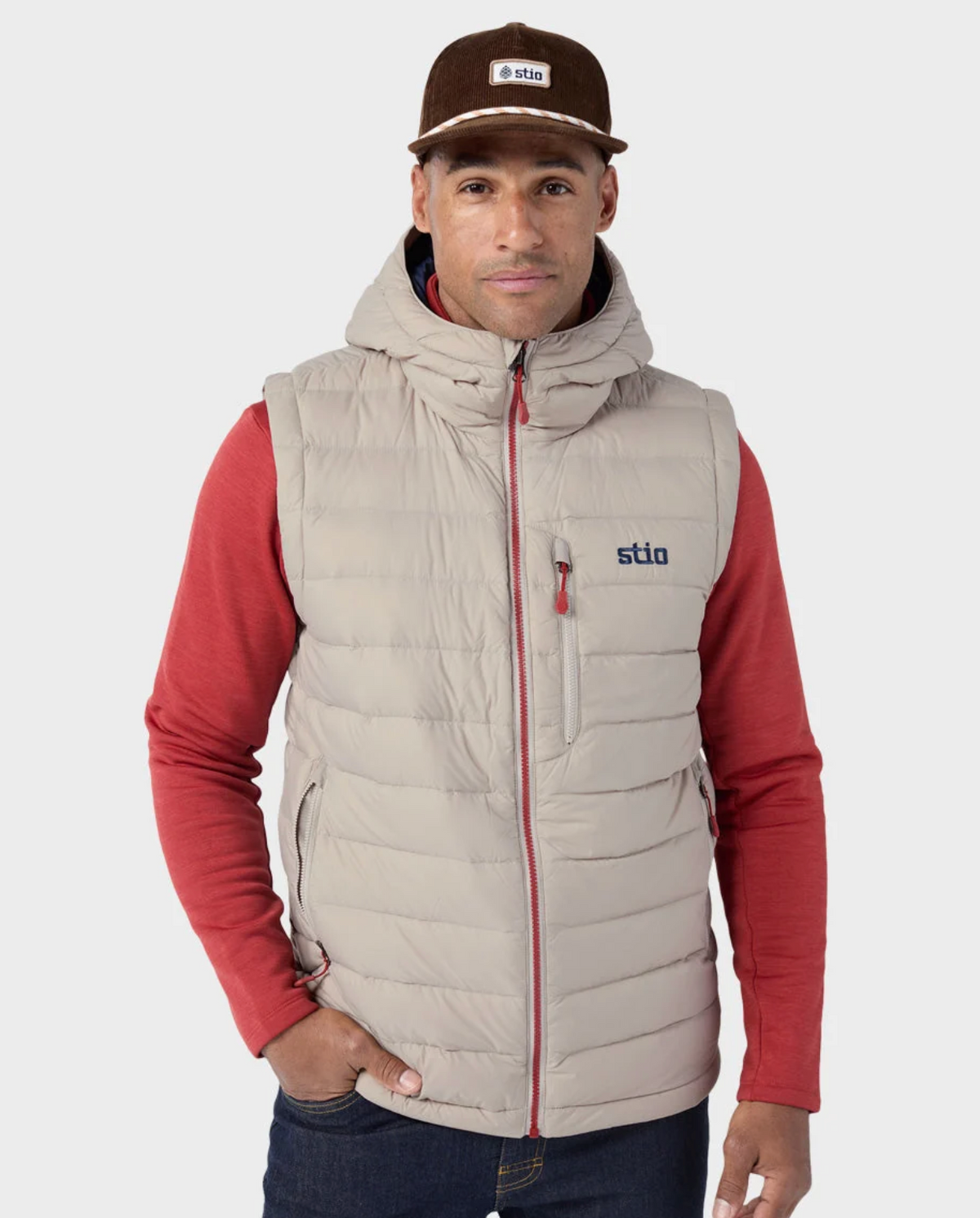 Men's Hometown Down Hooded Vest Stio