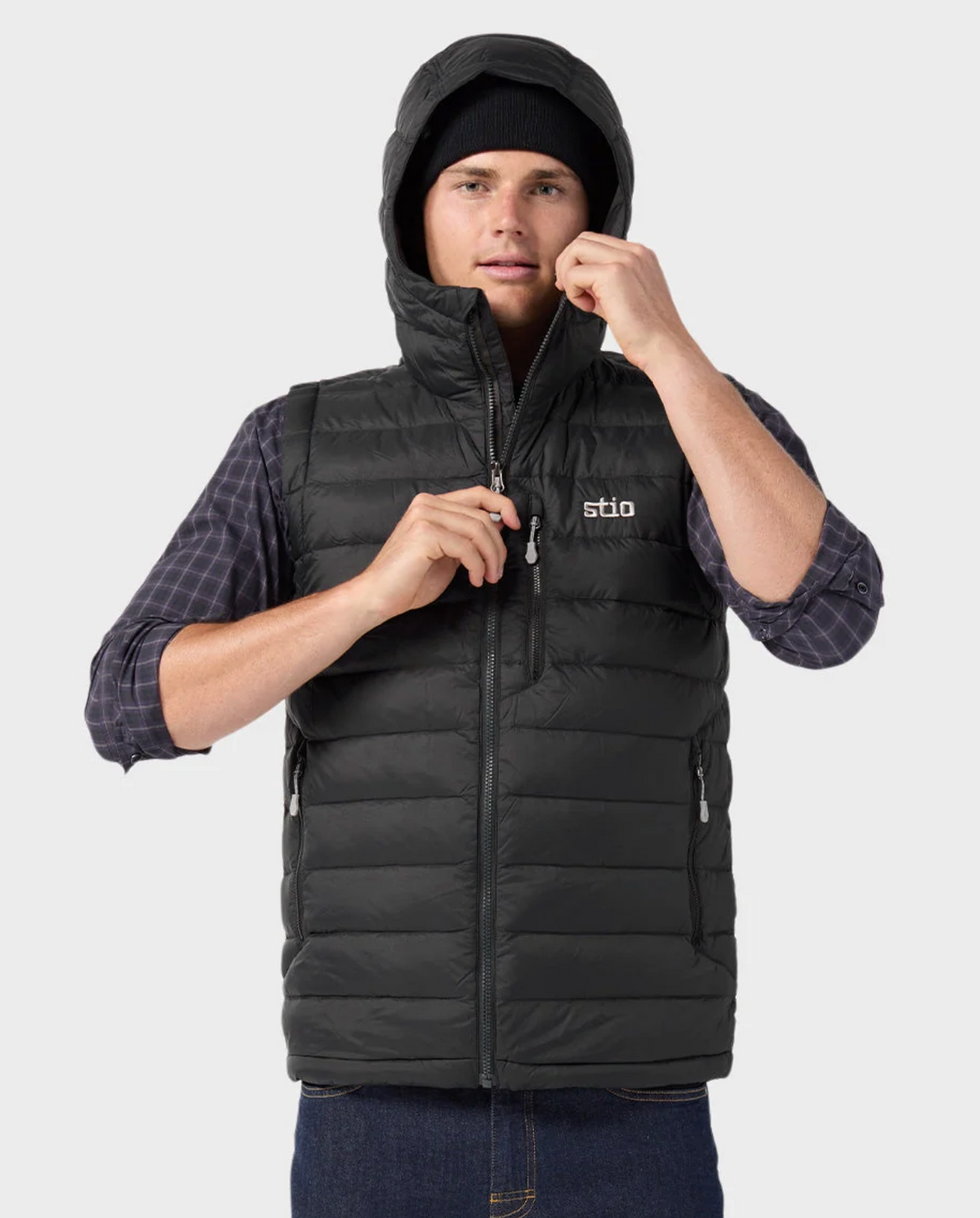 Men's Hometown Down Hooded Vest Stio