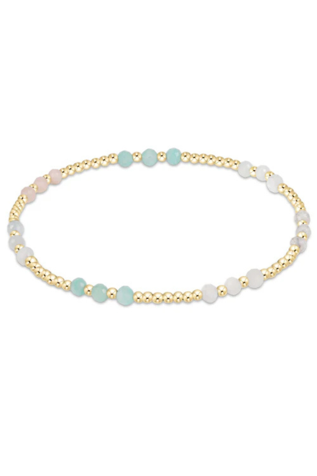 GEMSTONE GOLD JOY PATTERN 3MM BRACELET enewton