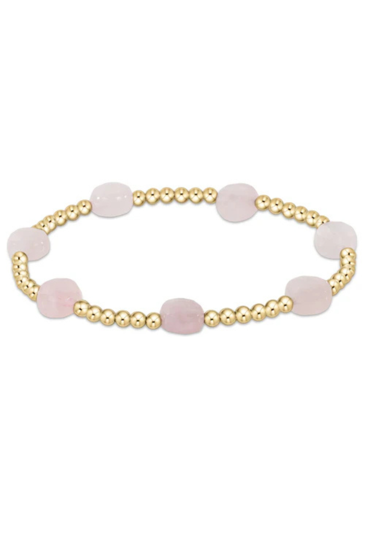 ADMIRE GOLD 3MM BEAD BRACELET PK OPAL enewton