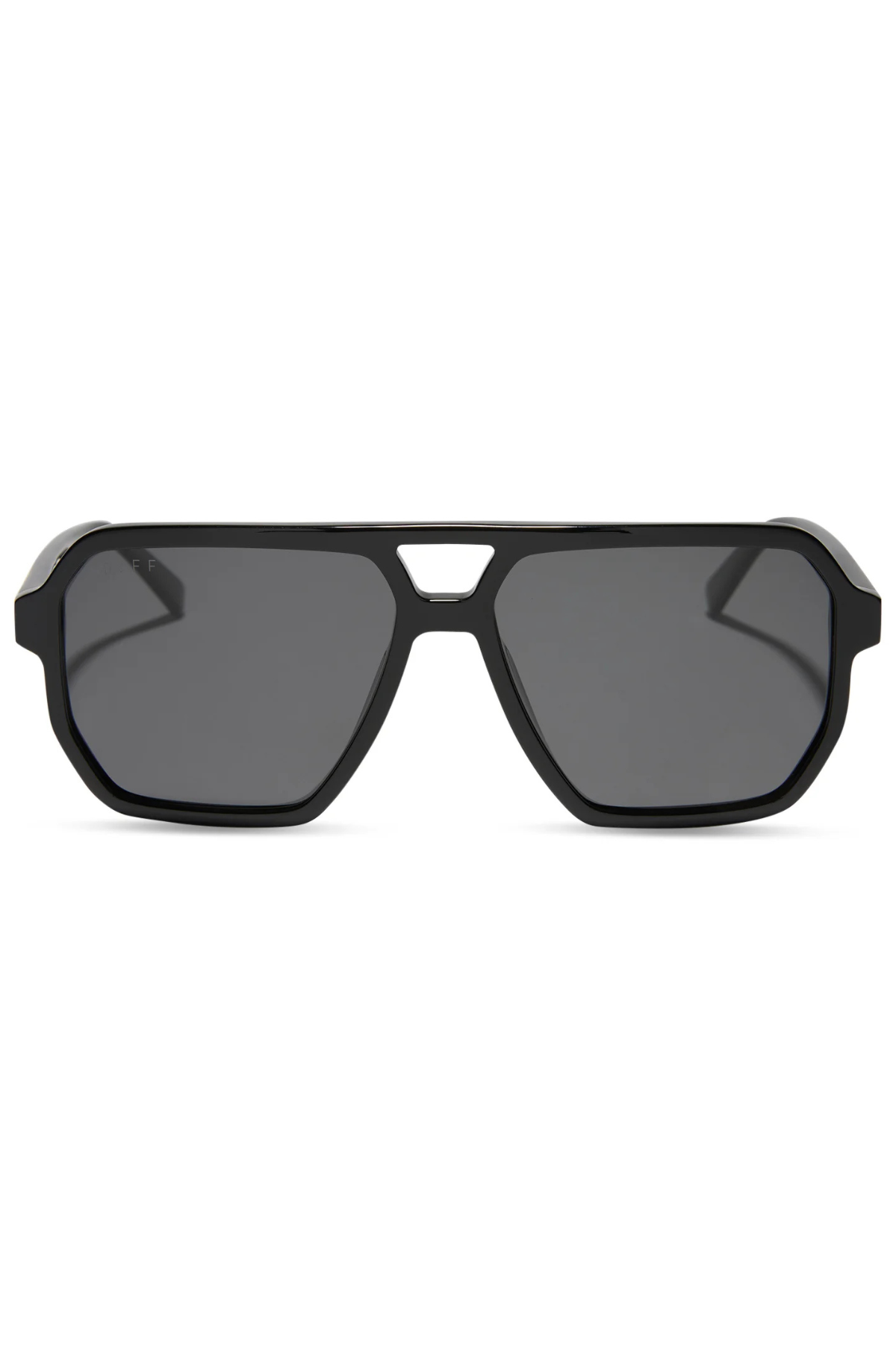 Cameron Navigator Sunglasses in Black Grey Polarized | Diff Eyewear Diff Eyewear