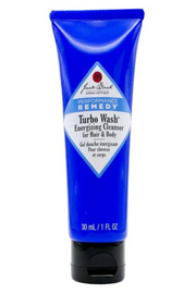 Turbo Wash Energizing Cleanser for Hair & Body, Travel Size 1oz Jack Black