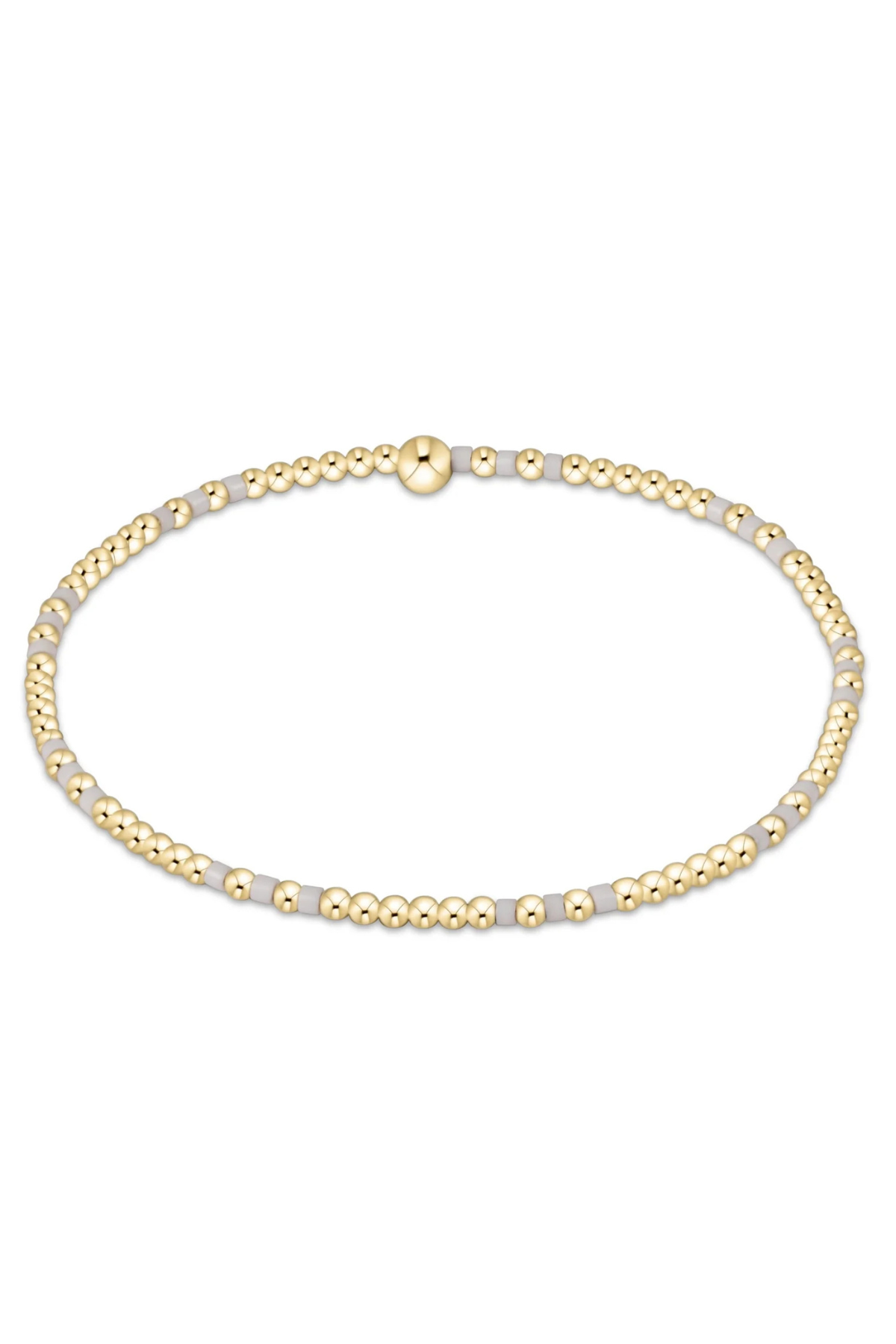 Gameday Hope Joy Pattern 2mm Bead Bracelet - White | enewton enewton