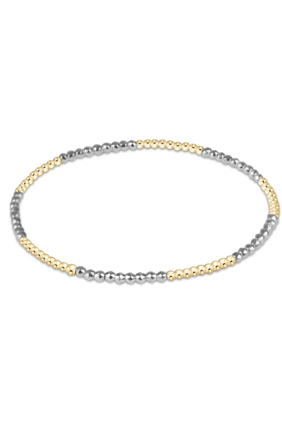 Bliss Pattern 2mm Bead Bracelet Bright Silver | enewton enewton