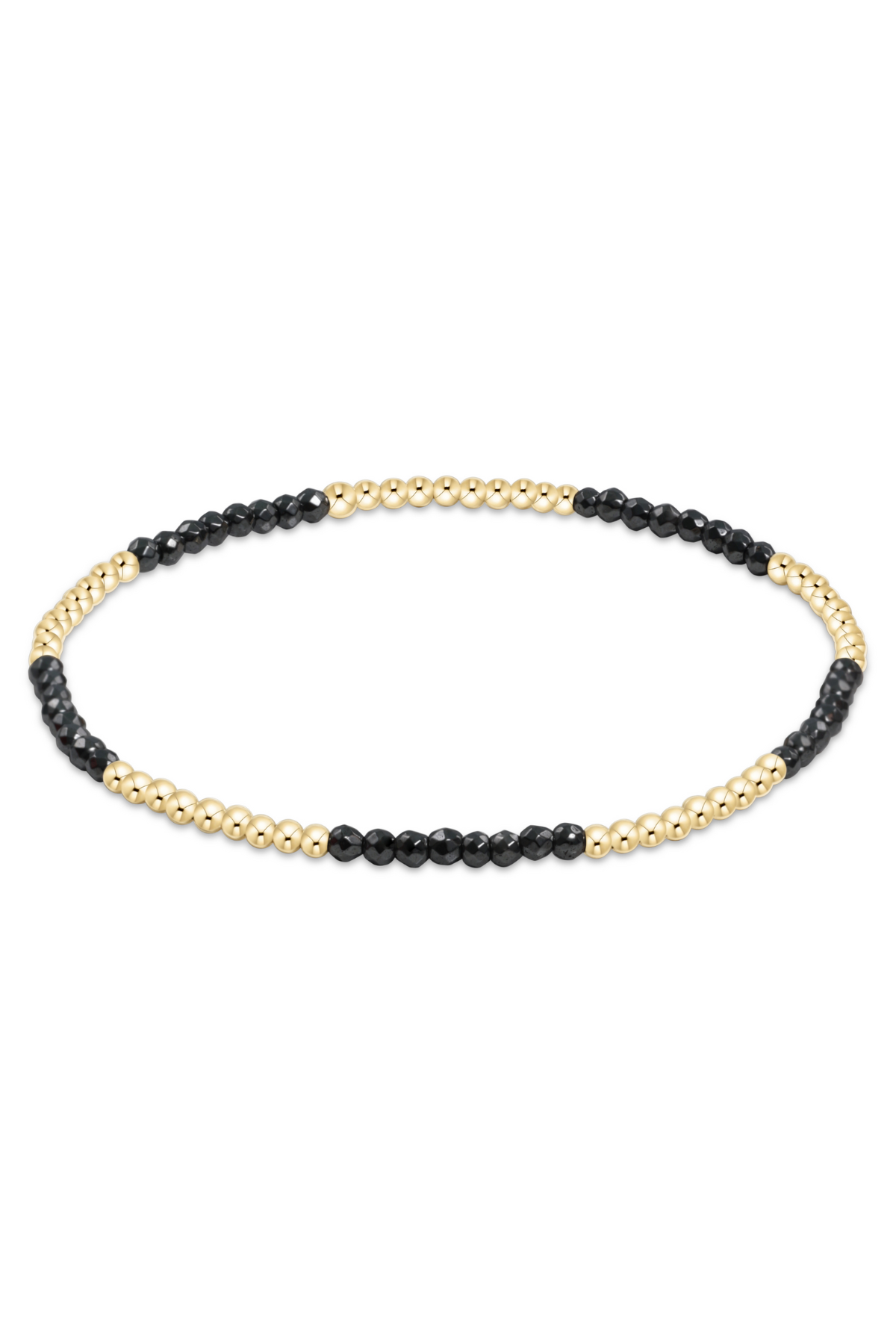 Bliss Pattern 2mm Bead Bracelet Faceted Hematite | enewton enewton