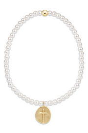 Extends Classic Pearl 3mm Bead Bracelet Inspire Small Gold Charm | enewton enewton