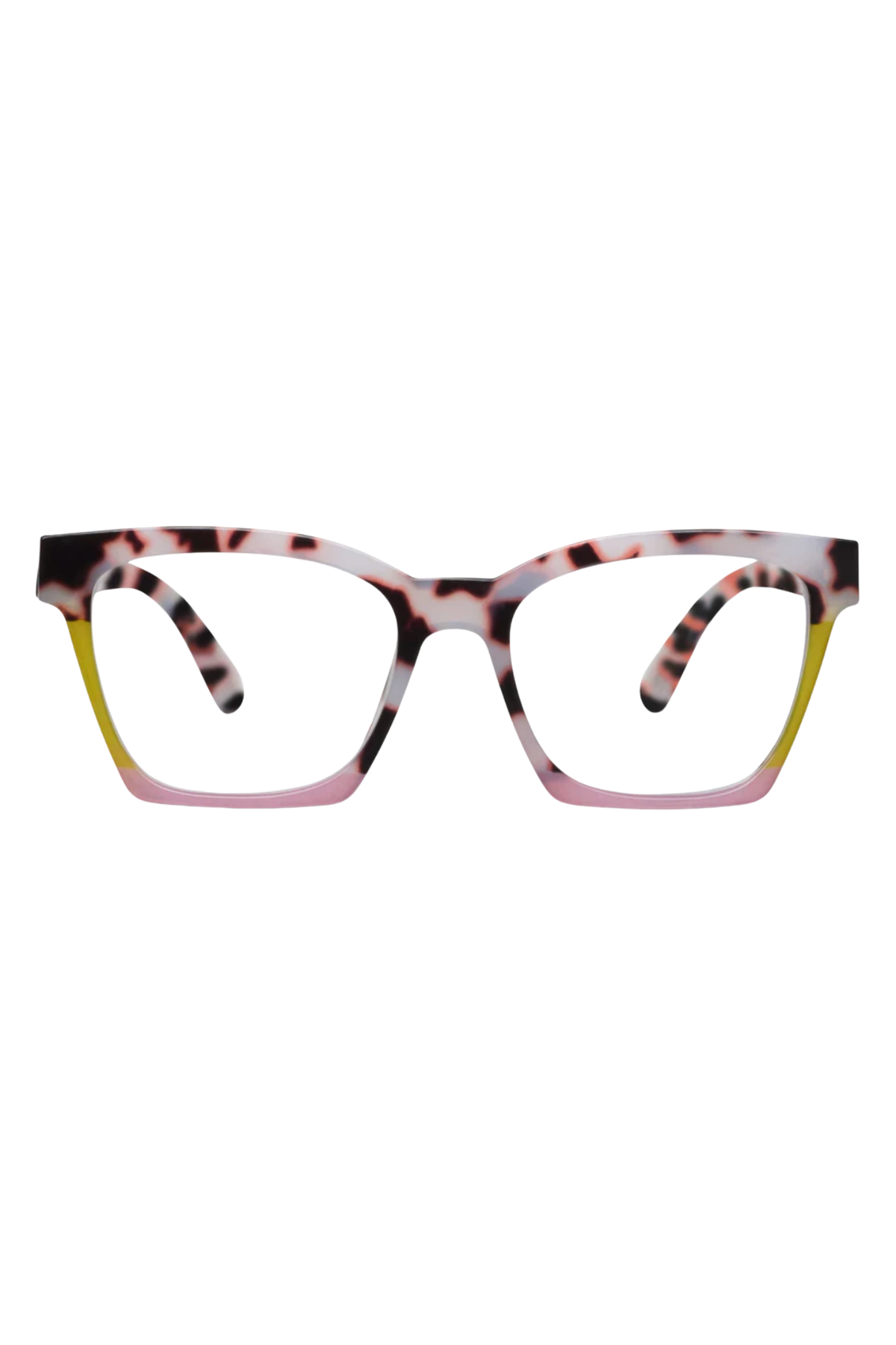 Birdie Glasses in Pink Chai Colorblock | Peepers Peepers