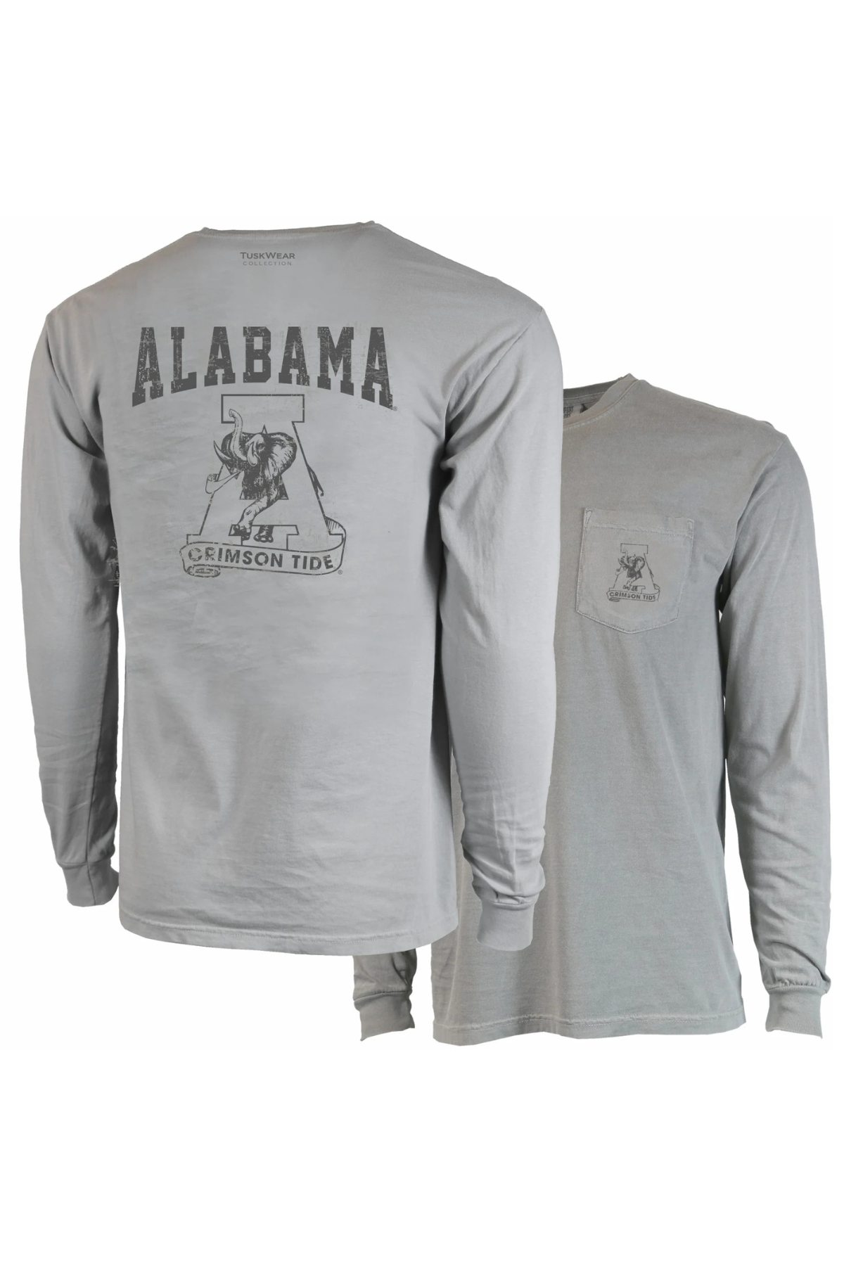 Alabama Vintage A Long Sleeve T-Shirt | Tuskwear Tuskwear Collection