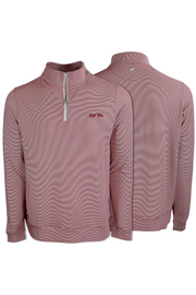 Front Nine Roll Tide Striped Quarter Zip Pullover | Tuskwear Tuskwear Collection