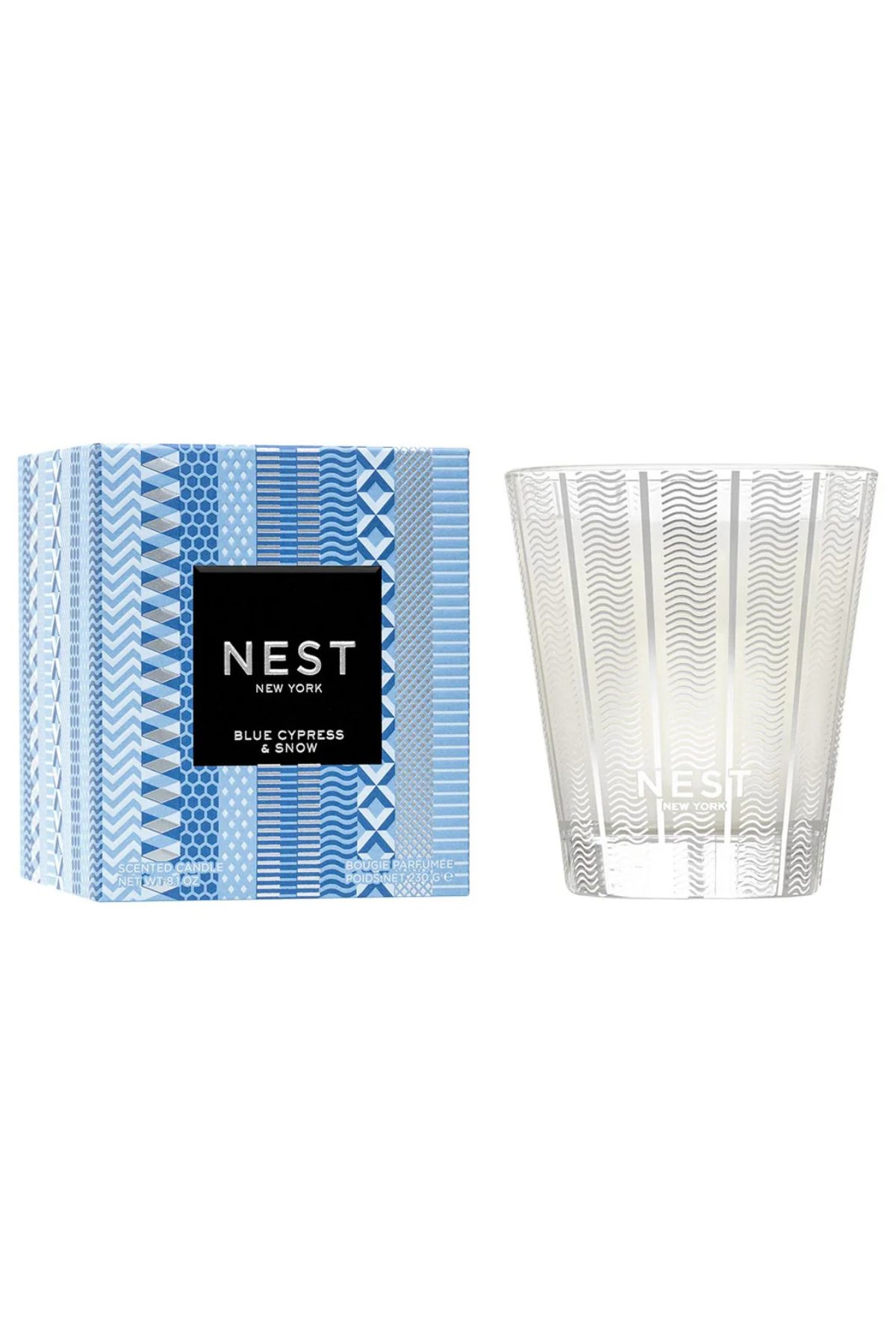 Nest Blue Cypress/Snow Classic 8.1oz Candle Nest