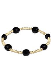 Admire Gold 3MM Bracelet - Faceted Onyx | enewton enewton