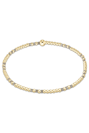 Hope Joy Pattern 2mm Bead Bracelet - Taupe With A Twist | enewton enewton