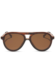 Tosca III Aviator Sunglasses in Sequoia Tortoise Brown | Diff Eyewear Diff Eyewear