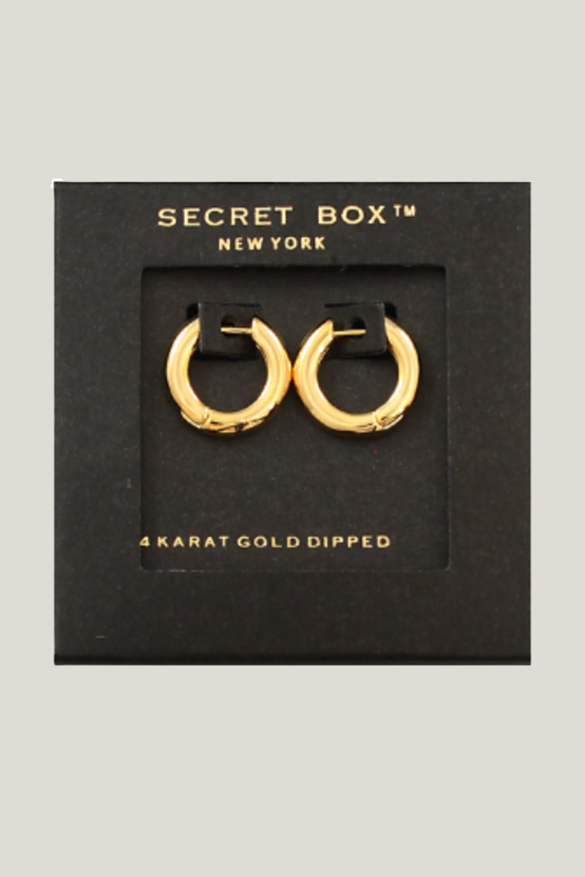 Gold Huggie Hoop Earrings Golden Stella