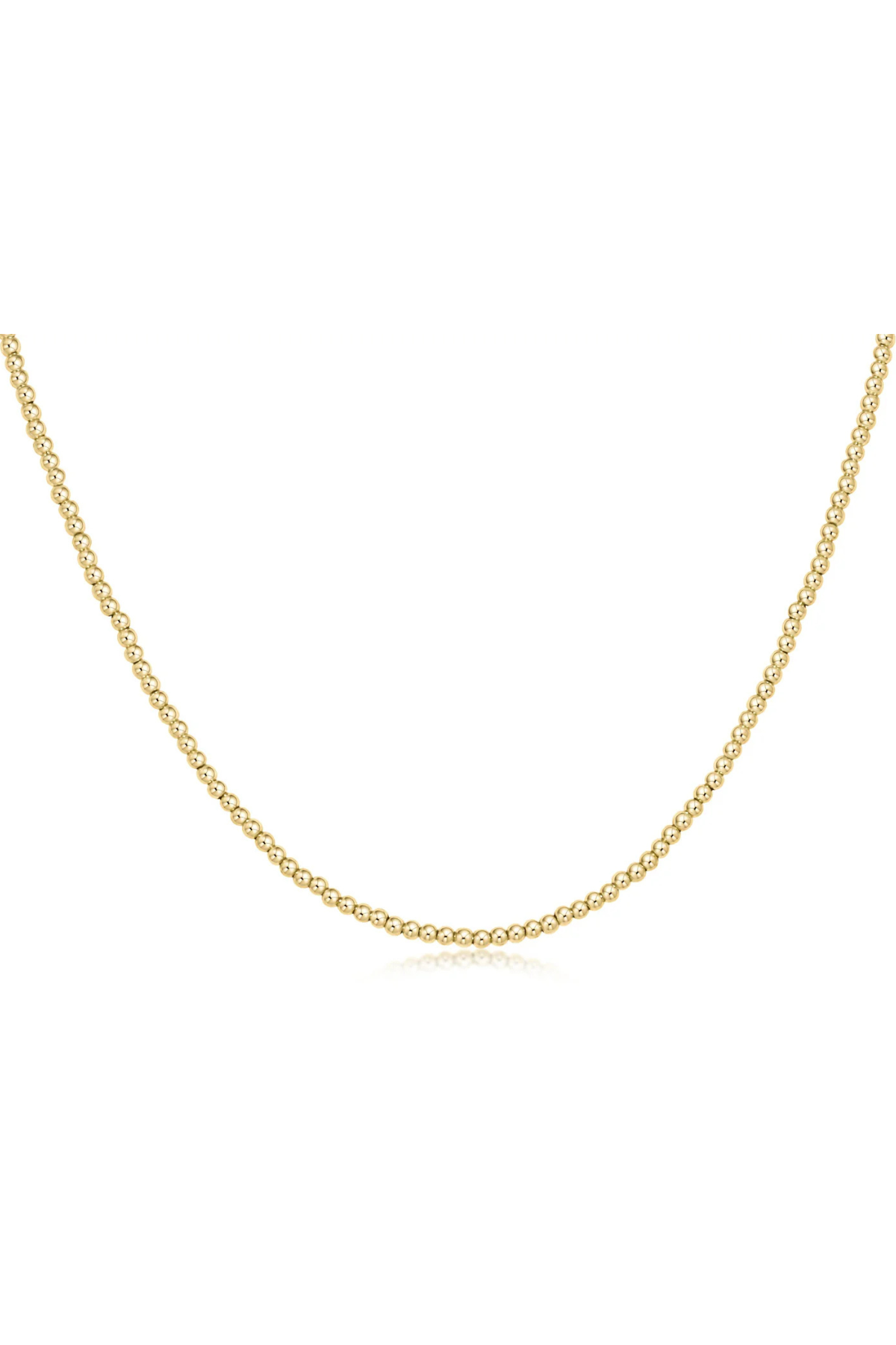 15" Choker Classic Gold 2mm Bead | enewton enewton