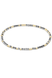 Hope Unwritten Bright Silver Faceted Hematite 2mm Bead Bracelet | enewton enewton