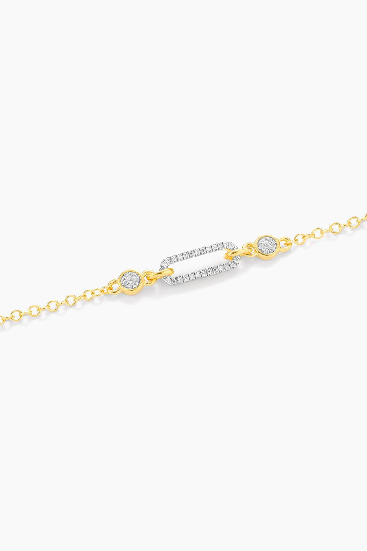 Meet me in the Middle Chain Bracelet in Gold Ella Stein