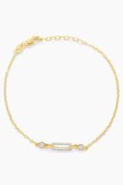 Meet me in the Middle Chain Bracelet in Gold Ella Stein