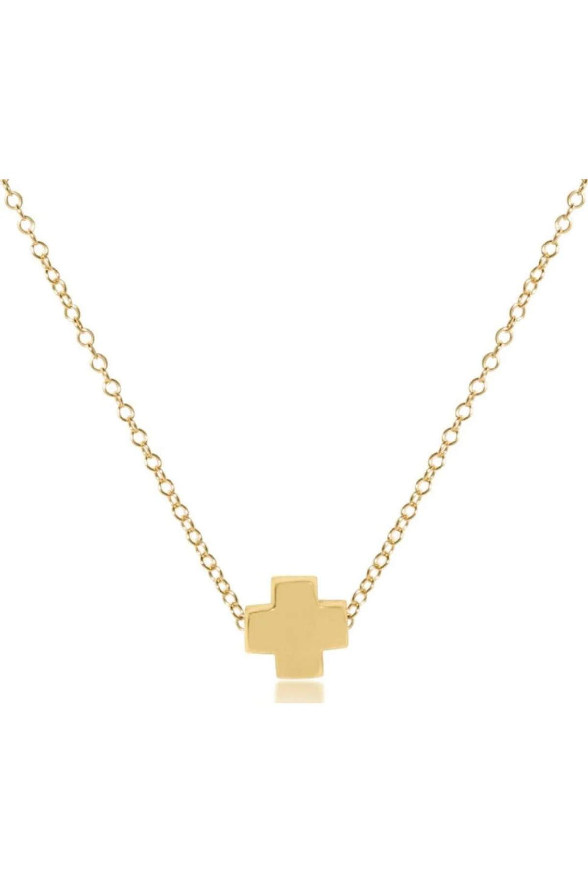 16" Necklace Gold - Signature Cross Gold | enewton enewton